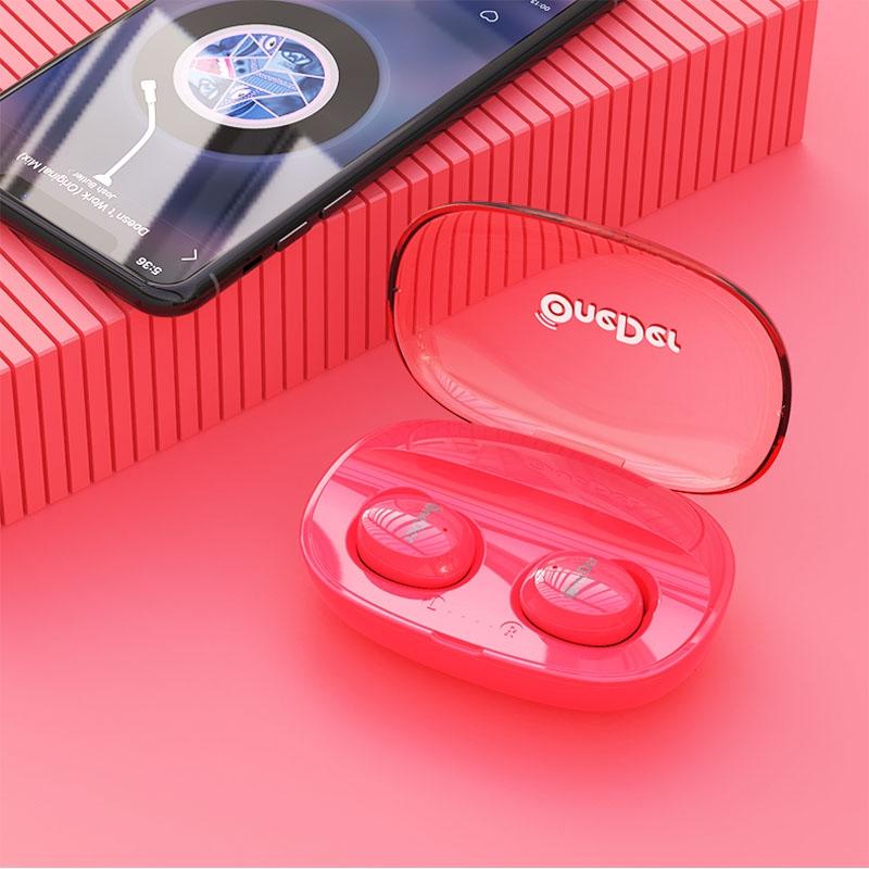 Waterproof TWS Bluetooth Earphones with HD Stereo Sound – Wireless In-Ear, Orange