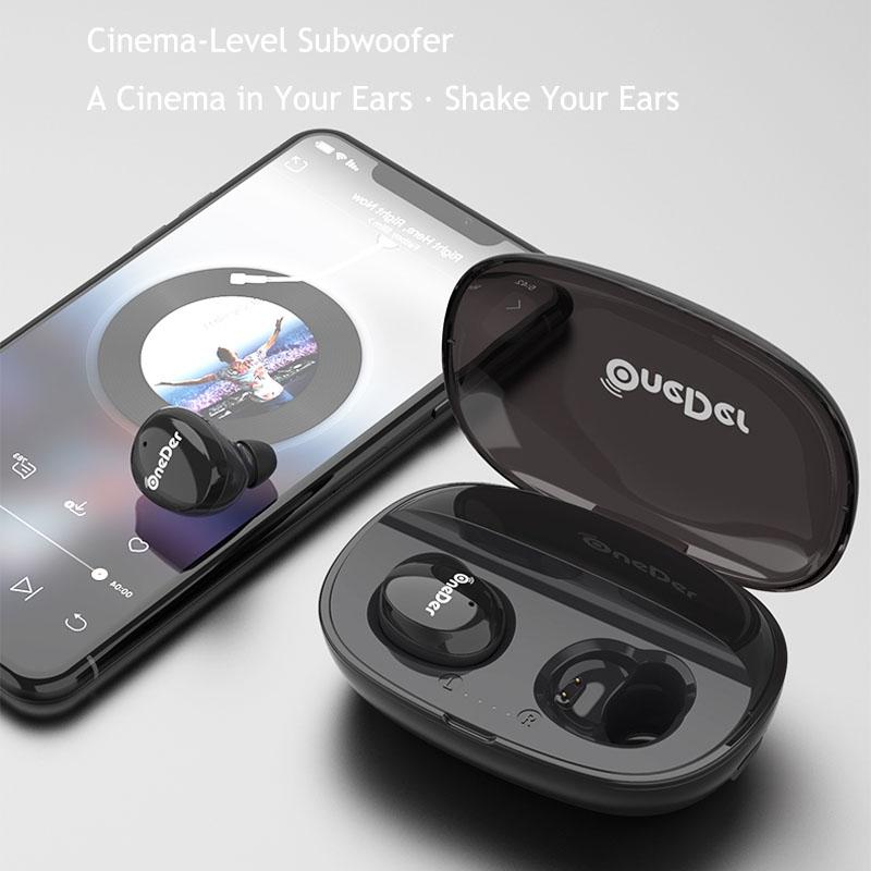 Waterproof TWS Bluetooth Earphones with HD Stereo Sound – Wireless In-Ear, Orange