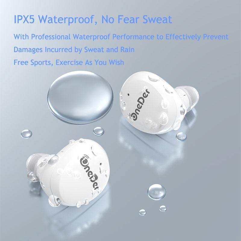 Waterproof TWS Bluetooth Earphones with HD Stereo Sound – Wireless In-Ear, Orange