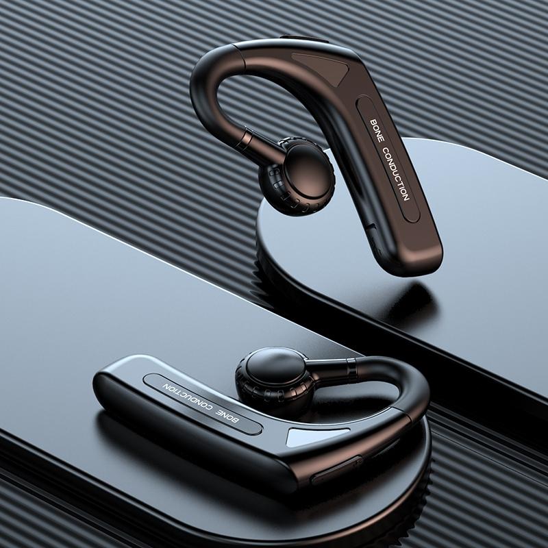 Wireless Bone Conduction Bluetooth Headset – Hanging Ear Design, Green for Clear Audio & Comfortable Fit