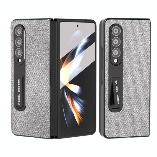 Diamond Edge Case with Holder for Samsung Galaxy Z Fold4 5G – Stylish Protective Design – Black