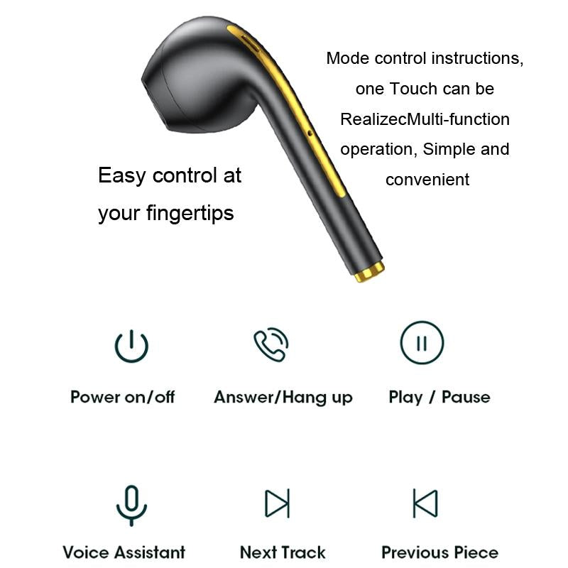 Wireless Sport Bluetooth Headphones with LED Display & Noise Reduction – Blue, Sweatproof, Deep Bass