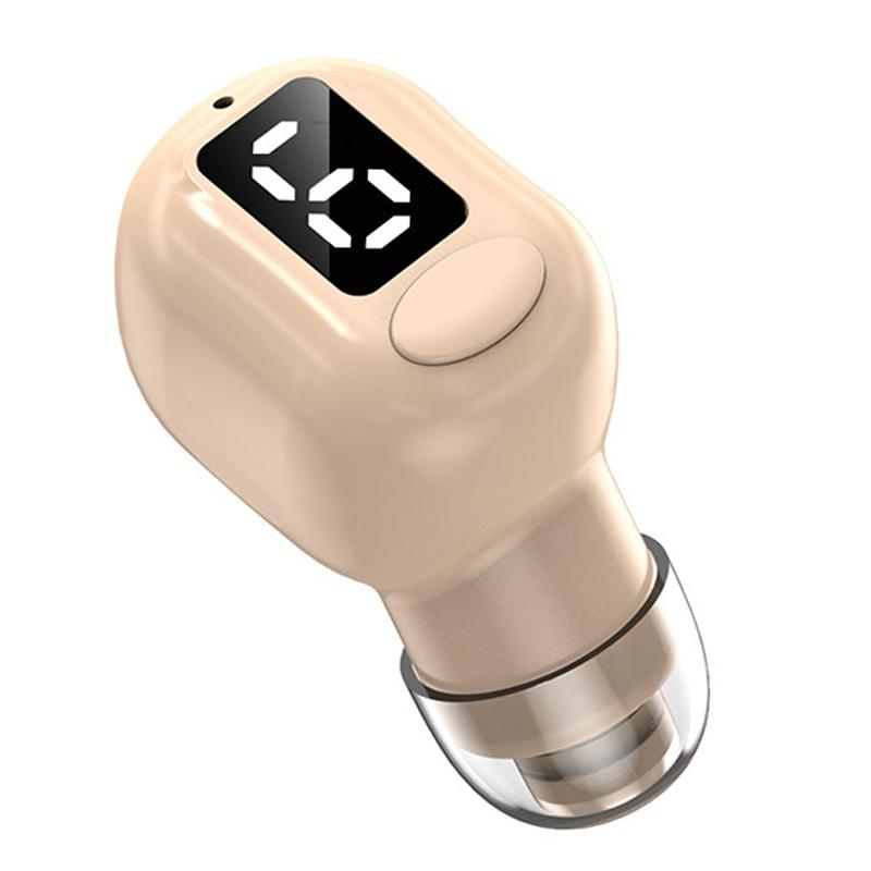 M5 Mini Bluetooth Earphones with Digital Display – Wireless, Compact Design – Green