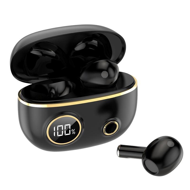 Waterproof 9D Stereo Bluetooth Earphones with Charging Case – Wireless In-Ear, Red