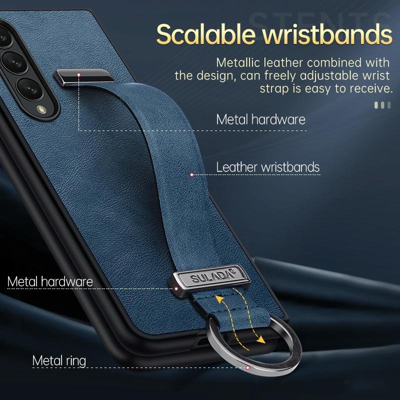 Samsung Galaxy Z Fold4 5G Leather Shockproof Case – Premium Protective Cover with Durable Anti-Drop Design