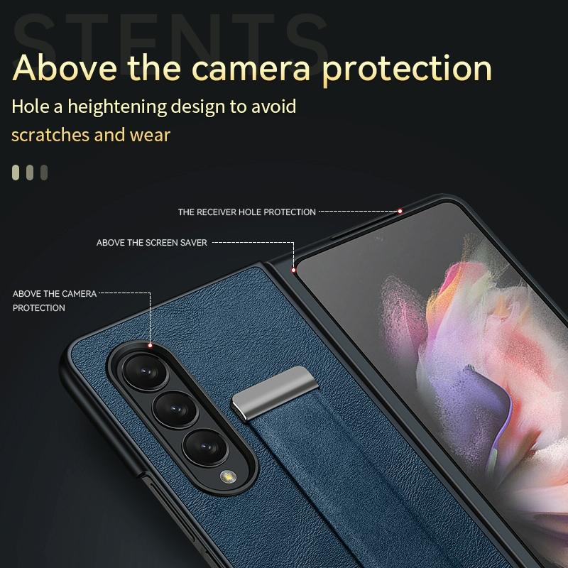 Samsung Galaxy Z Fold4 5G Leather Shockproof Case – Premium Protective Cover with Durable Anti-Drop Design
