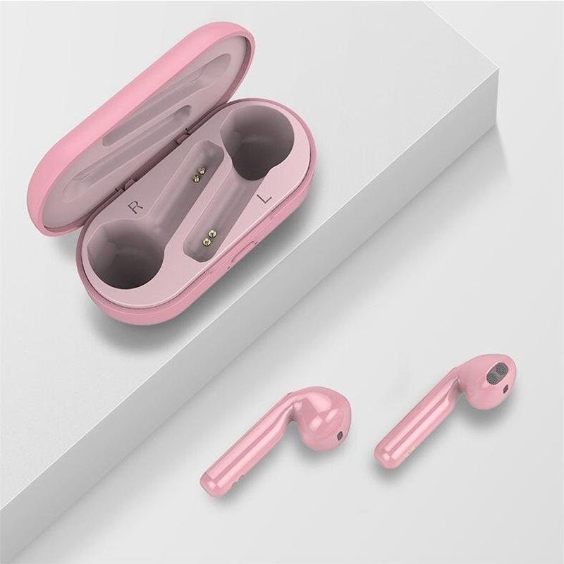 Wireless Bluetooth Earphones – TWS8 True Wireless Stereo Earbuds, Red