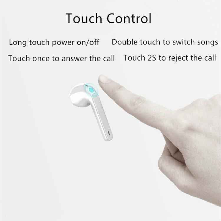 Wireless Bluetooth Earphones – TWS8 True Wireless Stereo Earbuds, Red