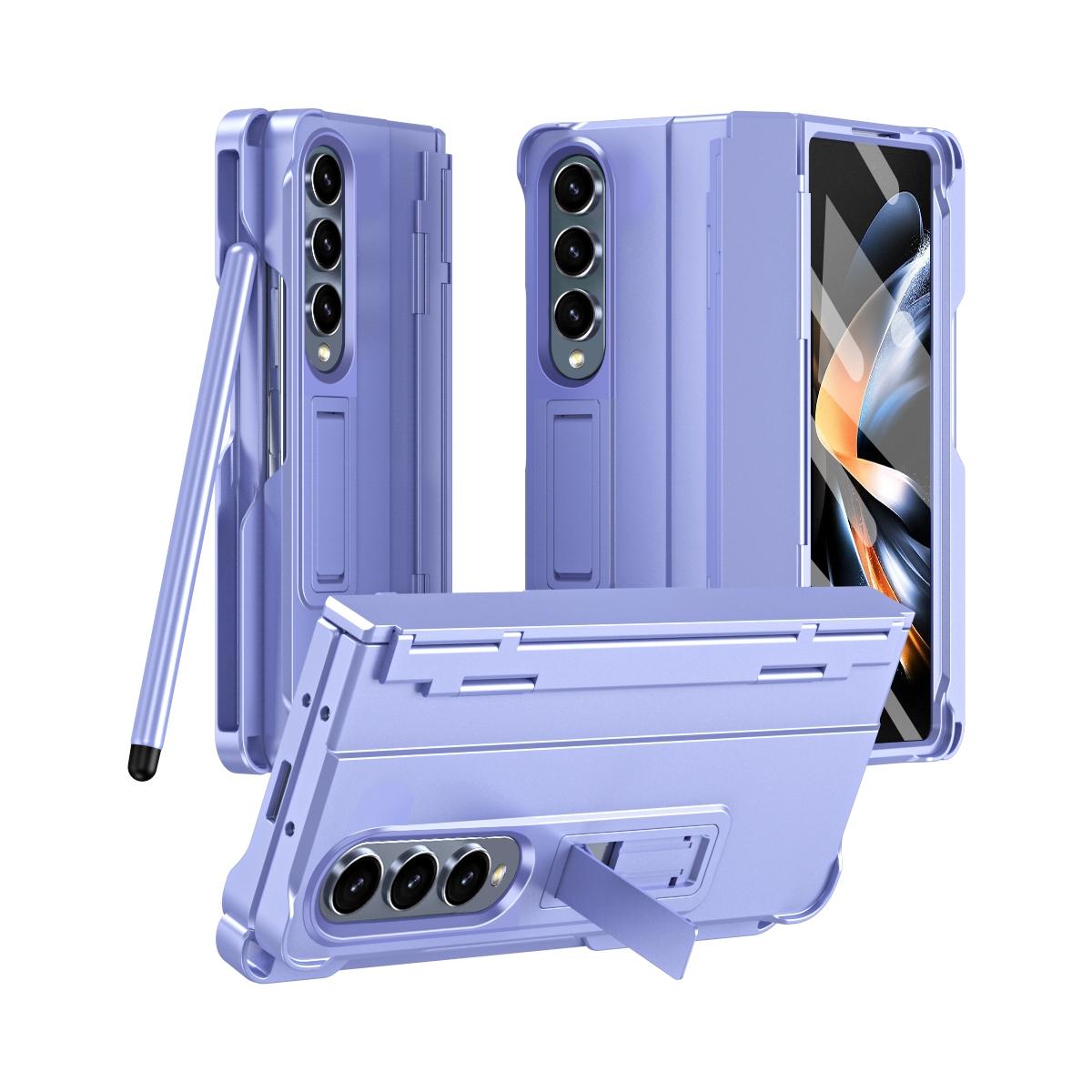 Shockproof Diamond Case with Hinge and Pen for Samsung Galaxy Z Fold4 5G – Durable Green Protection
