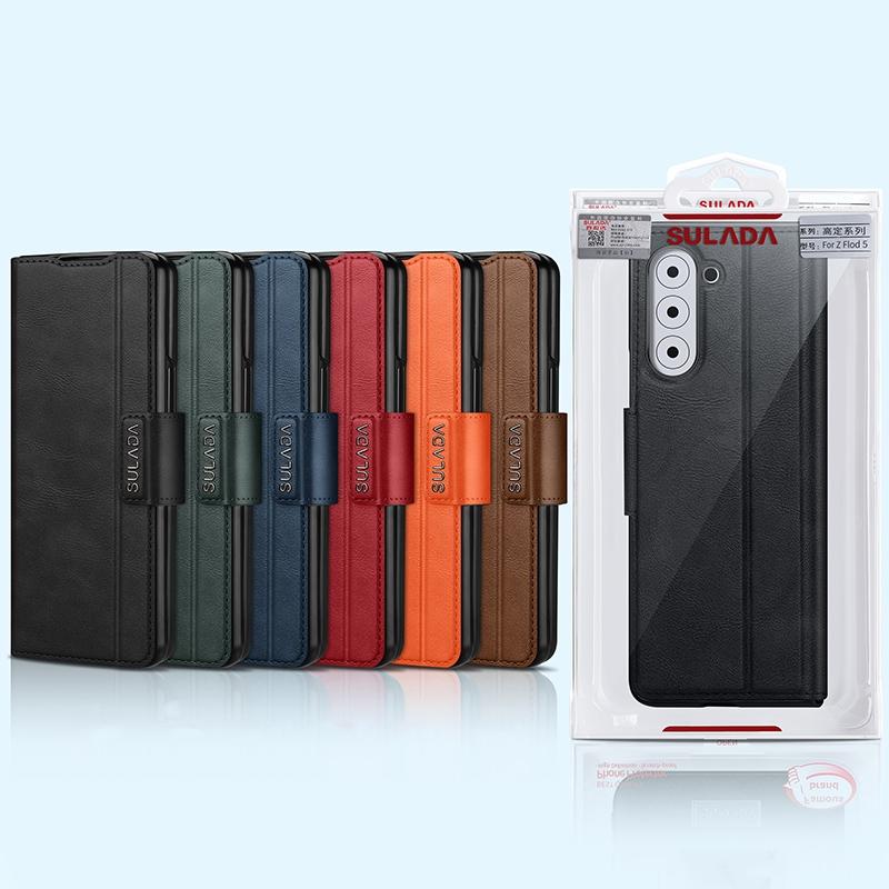 Samsung Galaxy Z Fold4 5G Magnetic Leather Flip Case – Full Protection All-Inclusive Cover – Blue