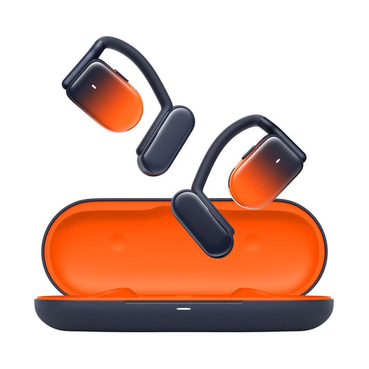 Waterproof True Wireless Bluetooth Earbuds – Noise-Cancelling In-Ear Headphones – Orange
