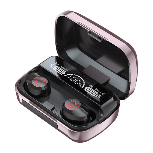 Intelligent Noise Reduction Bluetooth Earphones with Touch Control & Battery Display – Pink True Wireless In-Ear Headphones