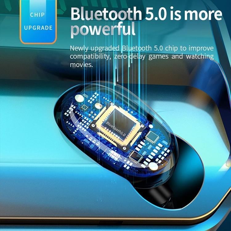 Wireless Bluetooth 5.0 Earbuds – Red In-Ear Headphones with Touch Display, Charging Case & Hi-Fi Sound