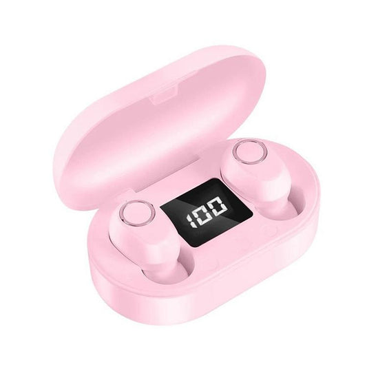 DT-13 Wireless Bluetooth Touch Headset with Smart Magnetic Charging – Pink, In-Ear Earbuds for Seamless Connectivity