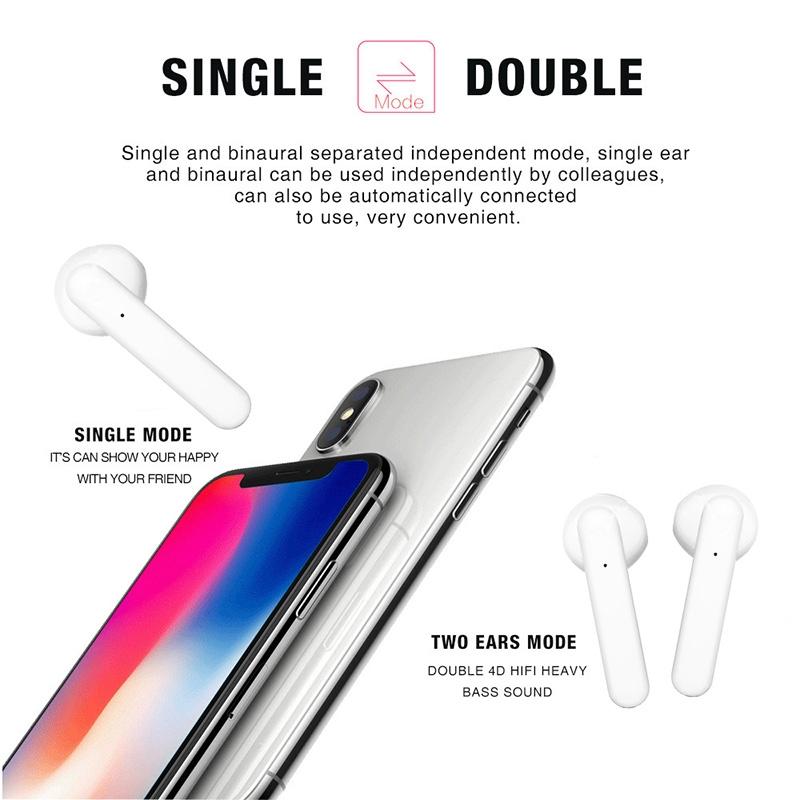 Wireless Touch Control Earphones with Magnetic Charging Box – Bluetooth 5.0 TWS In-Ear Headphones (Pink)