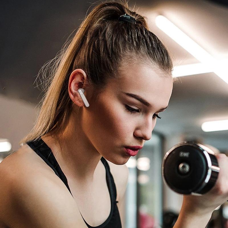 Wireless Touch Control Earphones with Magnetic Charging Box – Bluetooth 5.0 TWS In-Ear Headphones (Pink)
