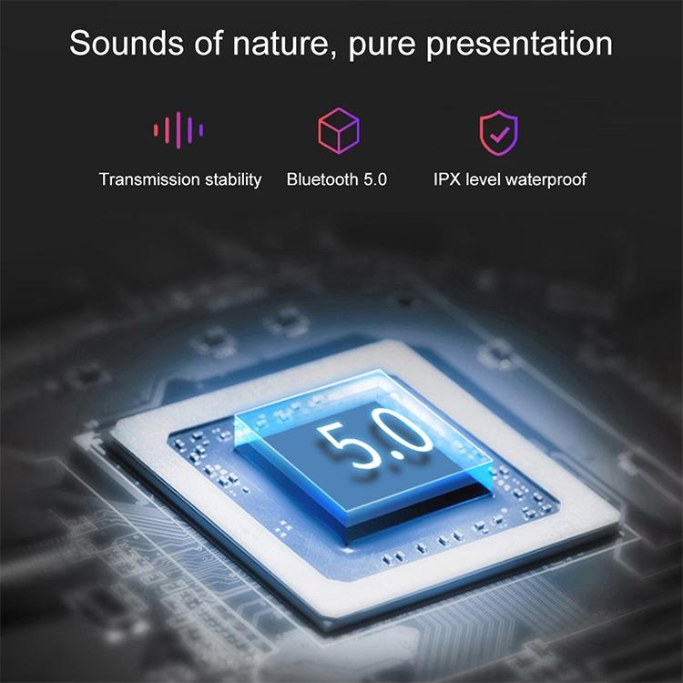 Waterproof Wireless Bluetooth Earphones with Magnetic Charging Case – 300mAh Battery, Pink, True Wireless