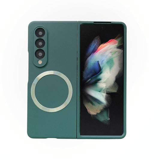 Magnetic Skin Case for Samsung Galaxy Z Fold4 5G – MagSafe Compatible, Orange