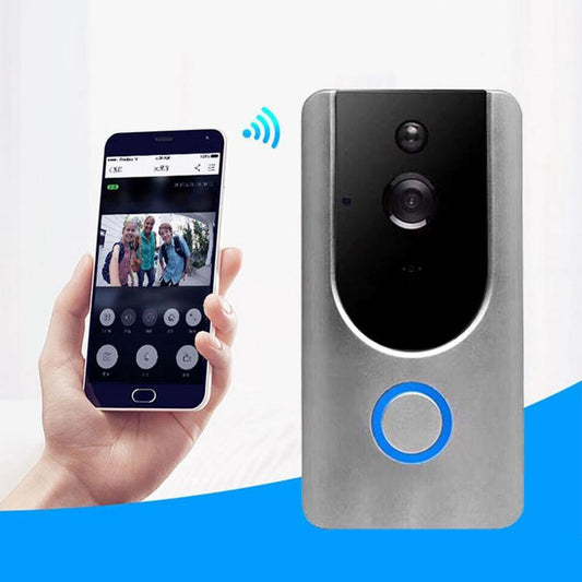 Smart WiFi Video Doorbell – PIR Motion Detection, Night Vision, App Control, Two-Way Audio, Home Security Camera