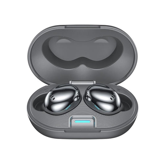 Metal Plating Wireless TWS Earphones with Charging Box – Bluetooth 5.0, Grey