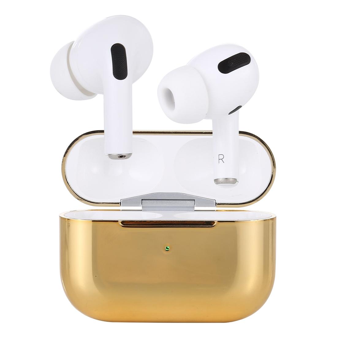 M360 Pro TWS 5.0 & EDR Wireless Stereo Bluetooth Headphones – Gold, In-Ear Earbuds with Mic for Music & Calls