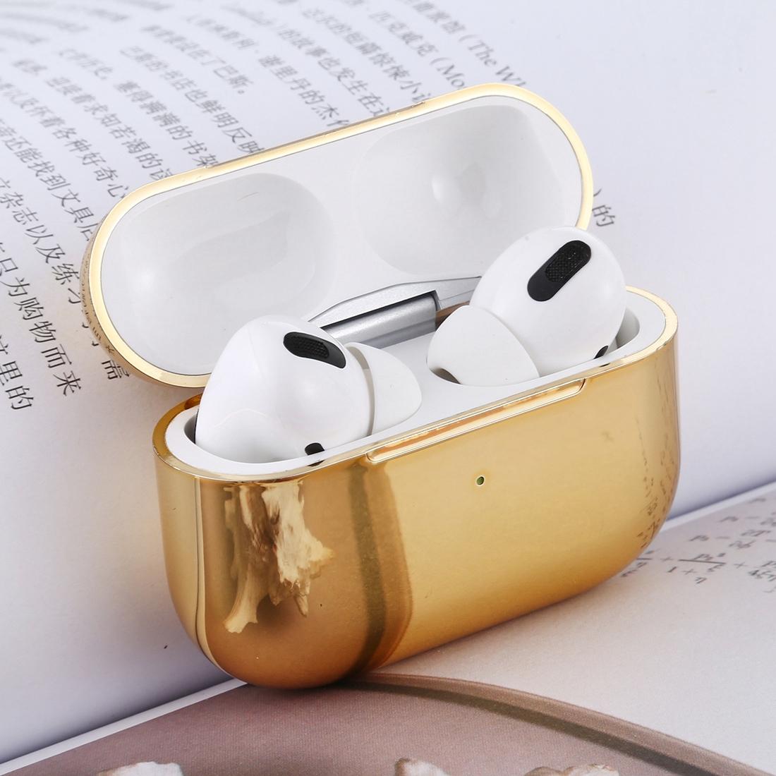 M360 Pro TWS 5.0 & EDR Wireless Stereo Bluetooth Headphones – Gold, In-Ear Earbuds with Mic for Music & Calls