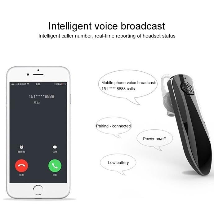 Mini Wireless Sport Bluetooth Headset – Compact & Lightweight Earphone with Built-in Mic – Universal Gold