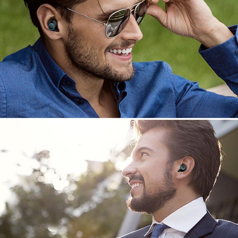 S5 Twins Sports Magnetic Wireless TWS Bluetooth Earphones – Bluetooth 5.0, Gold, In-Ear Design for Active Use