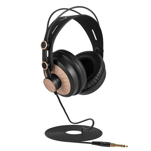 Yanmai D68 Recording Headphones – Black/Gold, Studio-Grade Sound, Comfortable Fit, Noise Isolation