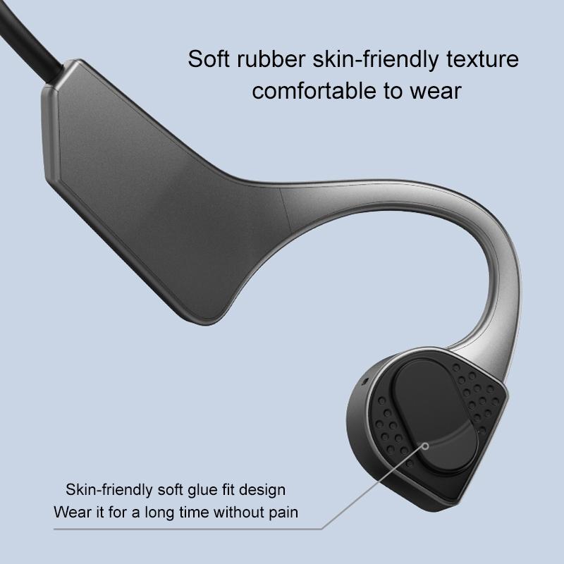 Wireless Bone Conduction Bluetooth Earphones – 5.0 Stereo 4.1 – Black/Blue
