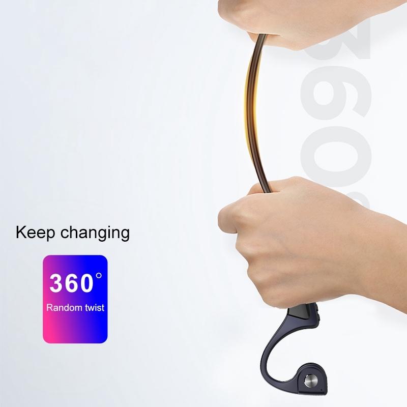 Wireless Bone Conduction Bluetooth Earphones – 5.0 Stereo 4.1 – Black/Blue