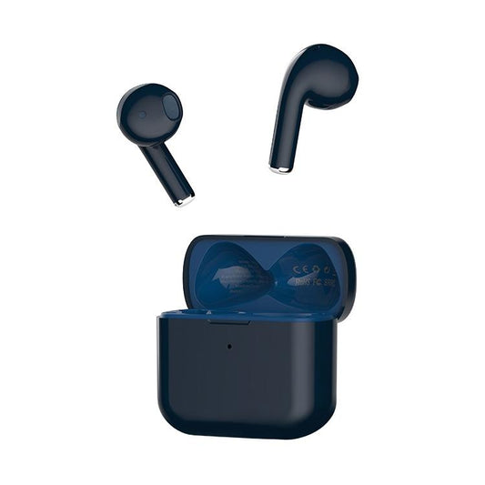 TN22 True Wireless Stereo (TWS) Bluetooth 5.0 Earphones – In-Ear Noise-Isolating Earbuds (Blue)