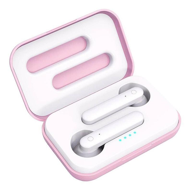 Wireless Touch Bluetooth 5.0 Earphones with Magnetic Charging Case – Blue True Wireless Earbuds
