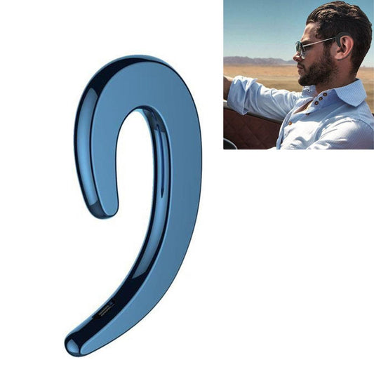 Bluetooth V4.1 Bone Conduction Sports Earphones with Earhook – Open-Ear Wireless Headset (Blue)