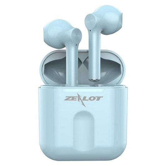 Wireless Bluetooth 5.0 Earbuds with Charging Case – Blue, True Wireless TWS In-Ear Headphones with Mic for Music & Calls