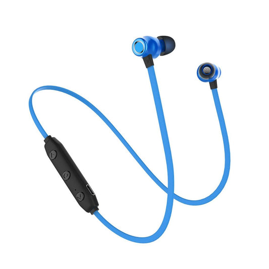 X5 Waterproof Bluetooth 5.0 Sports Earbuds – Magnetic Design, Secure Fit, HD Sound – Blue