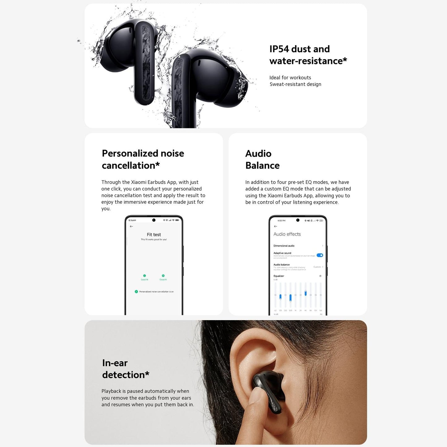 Redmi Buds 5 Pro Wireless Bluetooth Earphones – Blue, TWS In-Ear Noise-Cancelling Earbuds with Charging Case