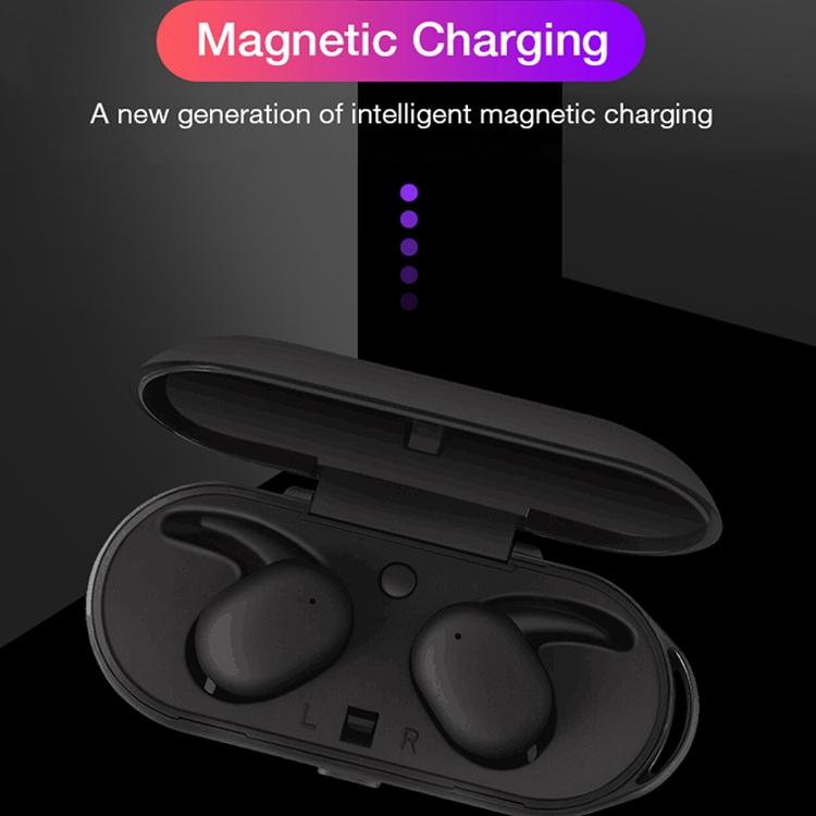 Waterproof Wireless Bluetooth Earphones with Magnetic Charging Case – 300mAh Battery, Blue, True Wireless