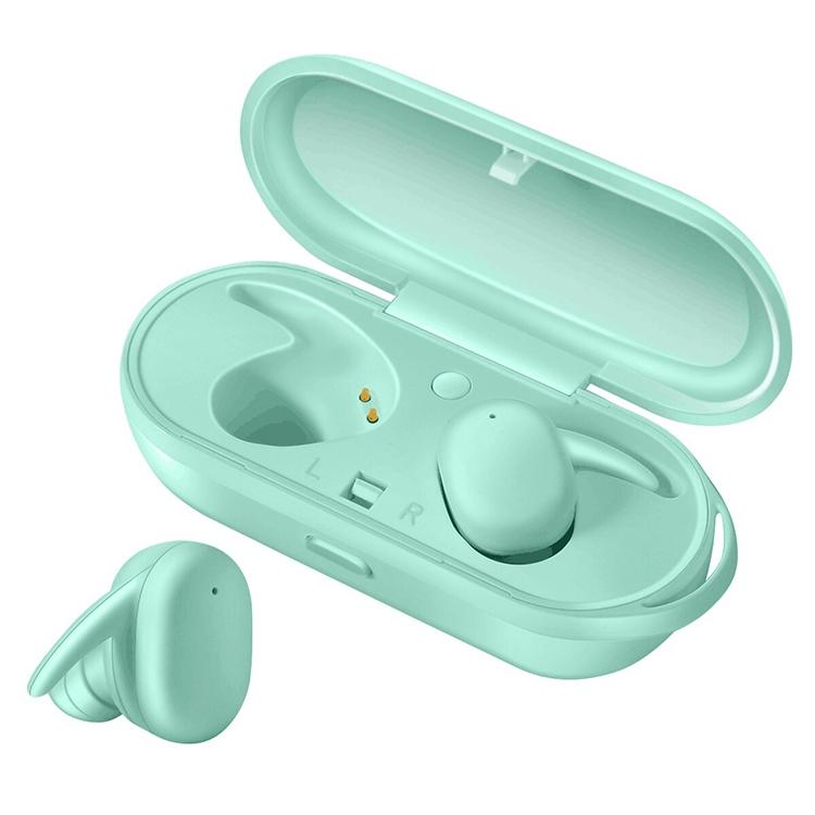 Waterproof Wireless Bluetooth Earphones with Magnetic Charging Case – 300mAh Battery, Blue, True Wireless