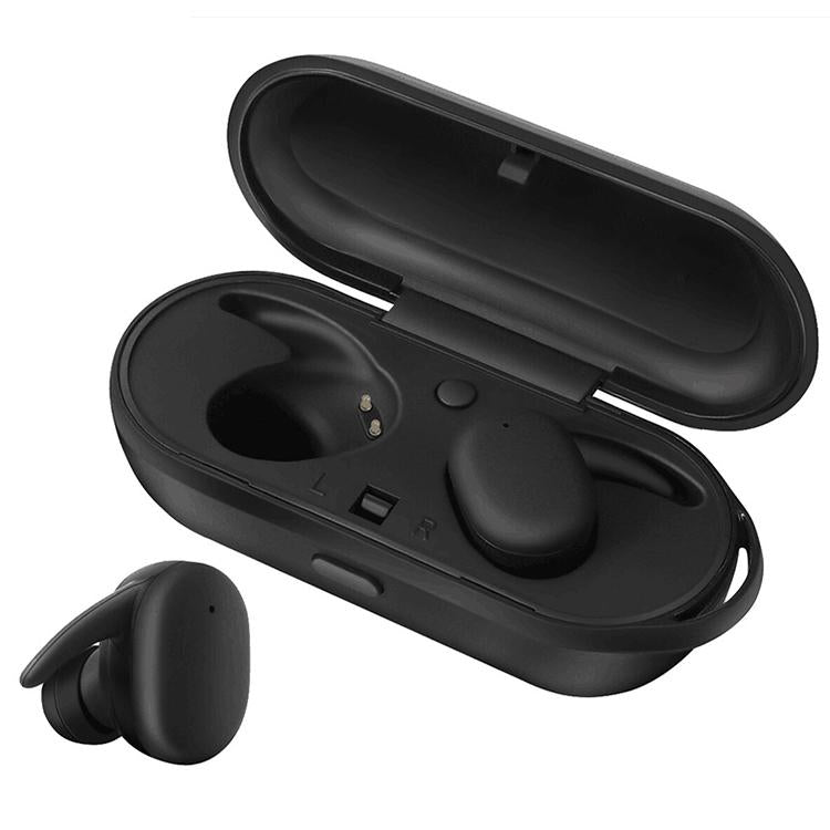 Waterproof Wireless Bluetooth Earphones with Magnetic Charging Case – 300mAh Battery, Blue, True Wireless