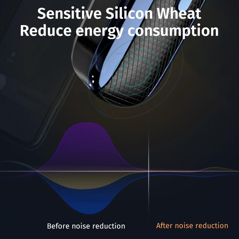 Wireless Unilateral Ear-Mounted Earphone with Noise Reduction – Bluetooth Single-Ear Headset, Black Blue