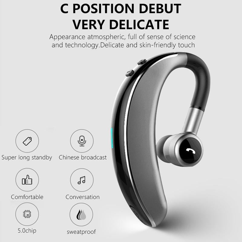 Purple Wireless Stereo Bluetooth 5.0 Earphones – V7 Business Style Sports Headphones