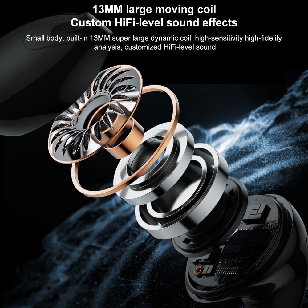 VB06 Mech Series Metal Bluetooth Earphones – Tarnish Finish, Wireless In-Ear Design with Mic for Music & Calls