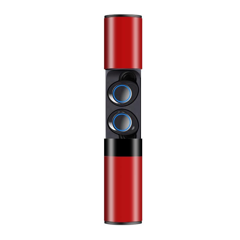 Wireless TWS Bluetooth 5.0 Earphones with Drawer-Style S2 Design – In-Ear Headphones – Red