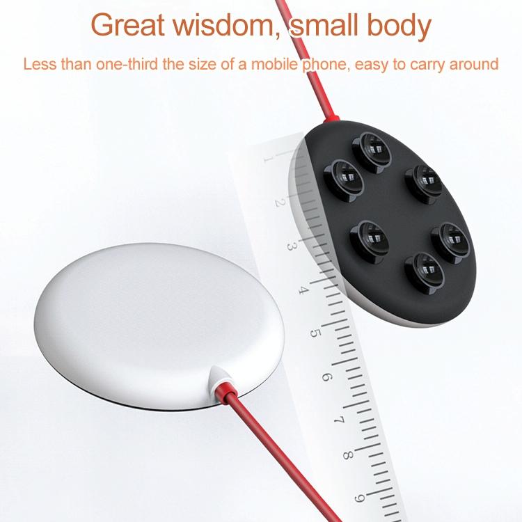 Wireless Fast Charger with Suction Cup & 1.5M Cable – Red | Qi-Compatible Phone Charging Dock
