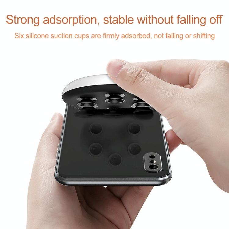 Wireless Fast Charger with Suction Cup & 1.5M Cable – Red | Qi-Compatible Phone Charging Dock