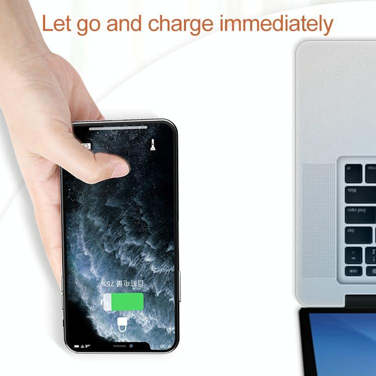 Wireless Fast Charger with Suction Cup & 1.5M Cable – Red | Qi-Compatible Phone Charging Dock