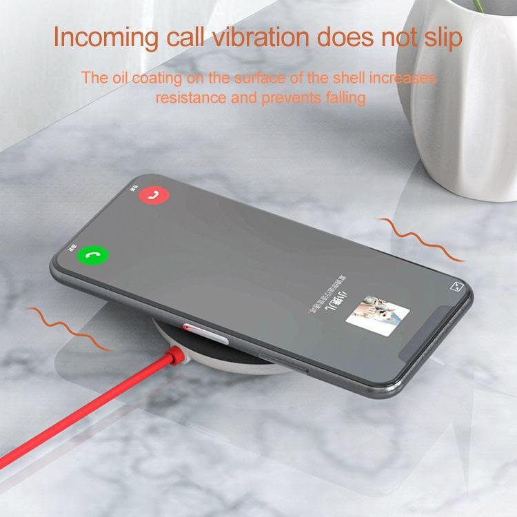 Wireless Fast Charger with Suction Cup & 1.5M Cable – Red | Qi-Compatible Phone Charging Dock