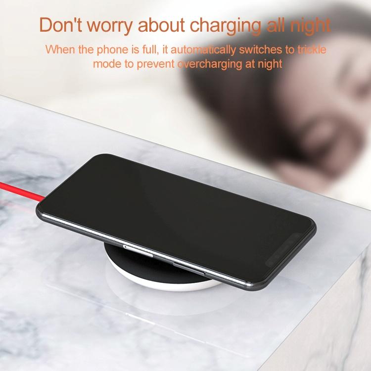 Wireless Fast Charger with Suction Cup & 1.5M Cable – Red | Qi-Compatible Phone Charging Dock