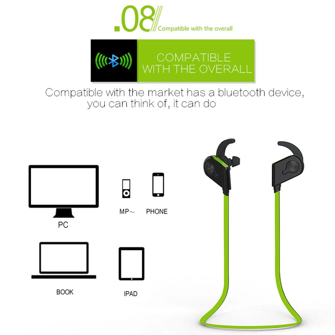 Red Wireless Bluetooth In-Ear Headset – Magnetic Switch, LED Indicator Light & Secure Fit